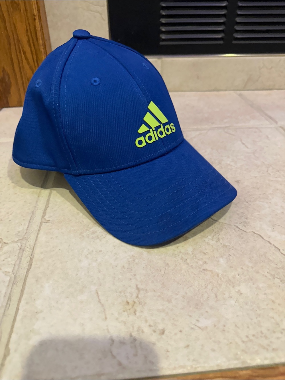 adidas Royal Blue Cap with Neon Yellow Logo